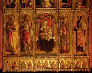 Altaarstuk van St. Emidio, polyptiek (detail)
